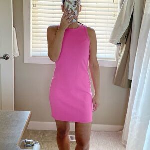 ⭐️ A new day Barbie Pink Ribbed Knit Dress XS